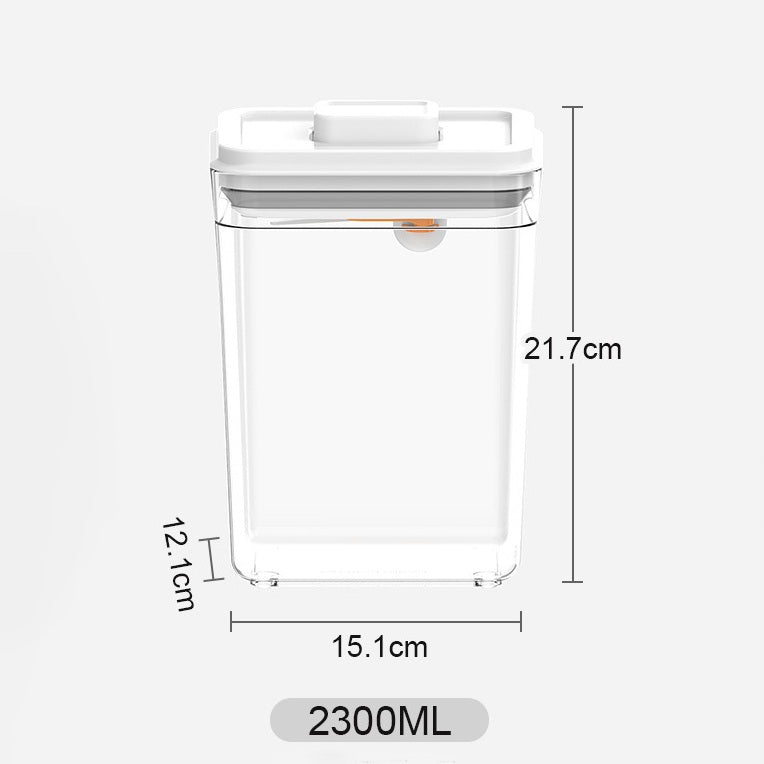 2300ml rectangular transparent airtight food storage container