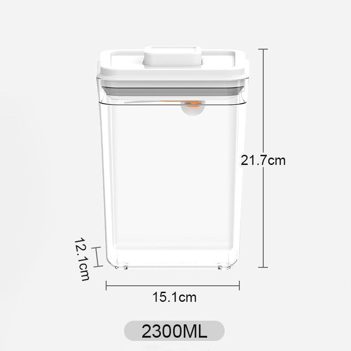 2300ml rectangular transparent airtight food storage container