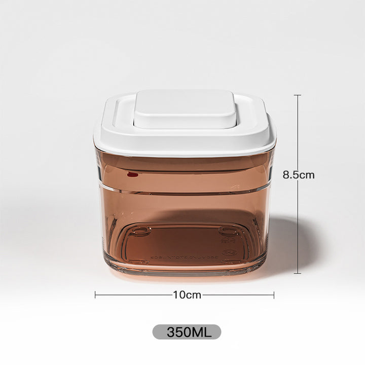 350ml square amber airtight food storage container