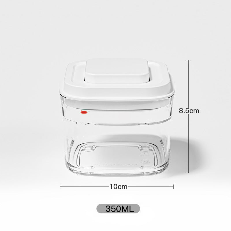 350ml square transparent airtight food storage container