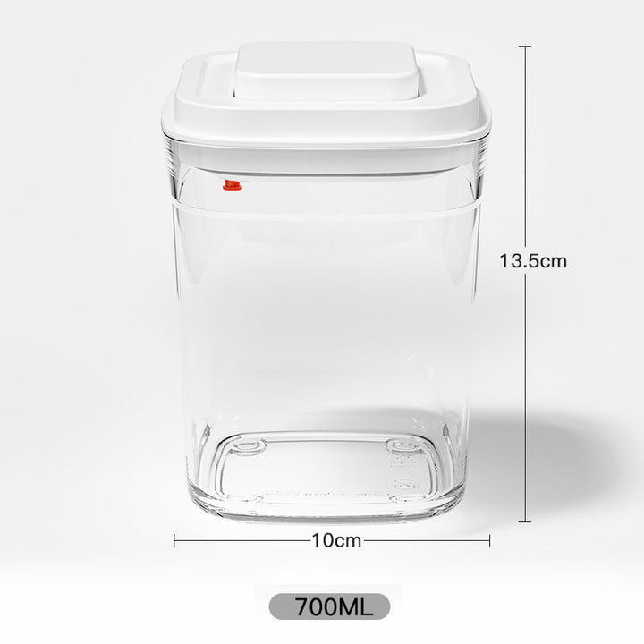 700ml square transparent airtight food storage container