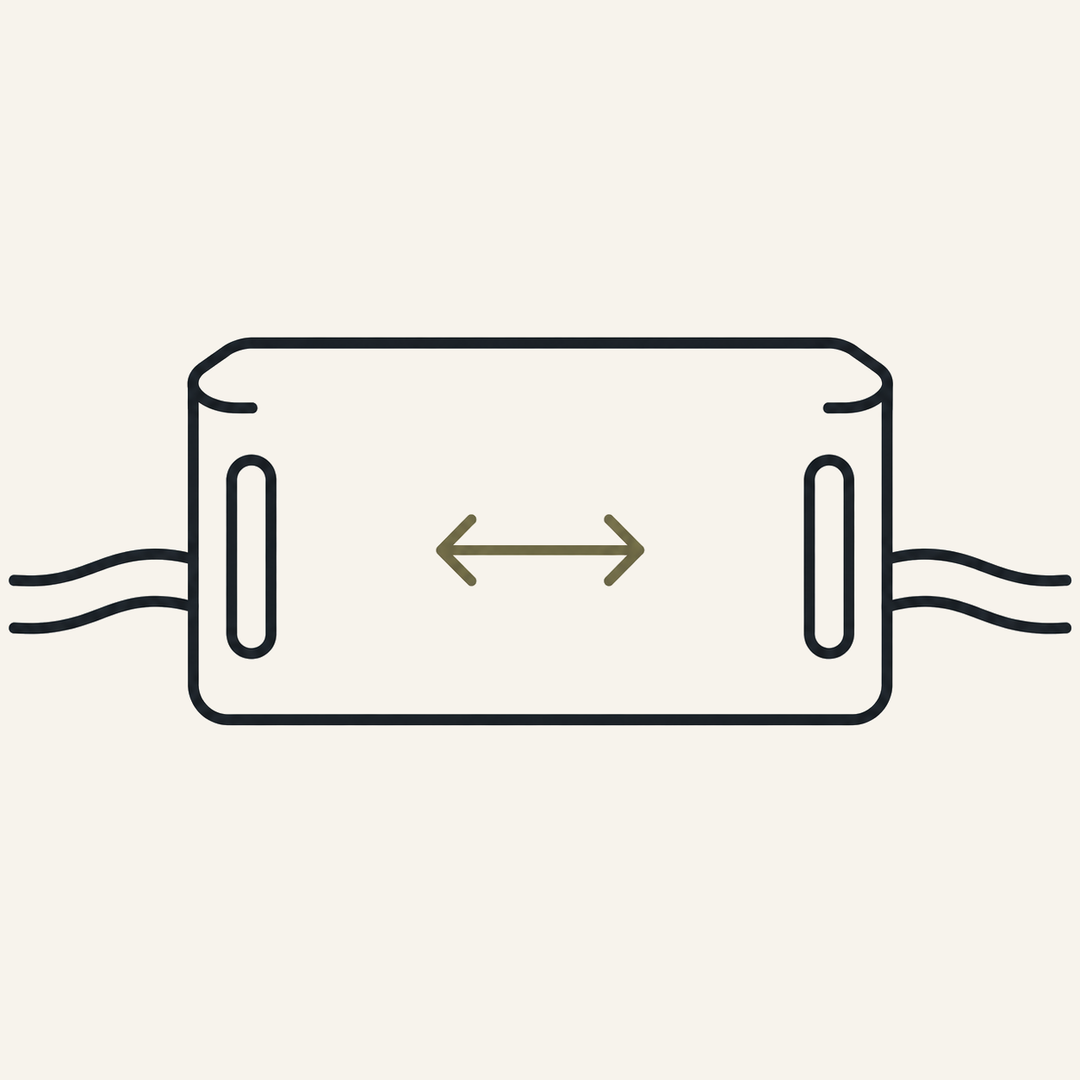 Cable Management Box with Lid dual-side cable access icon