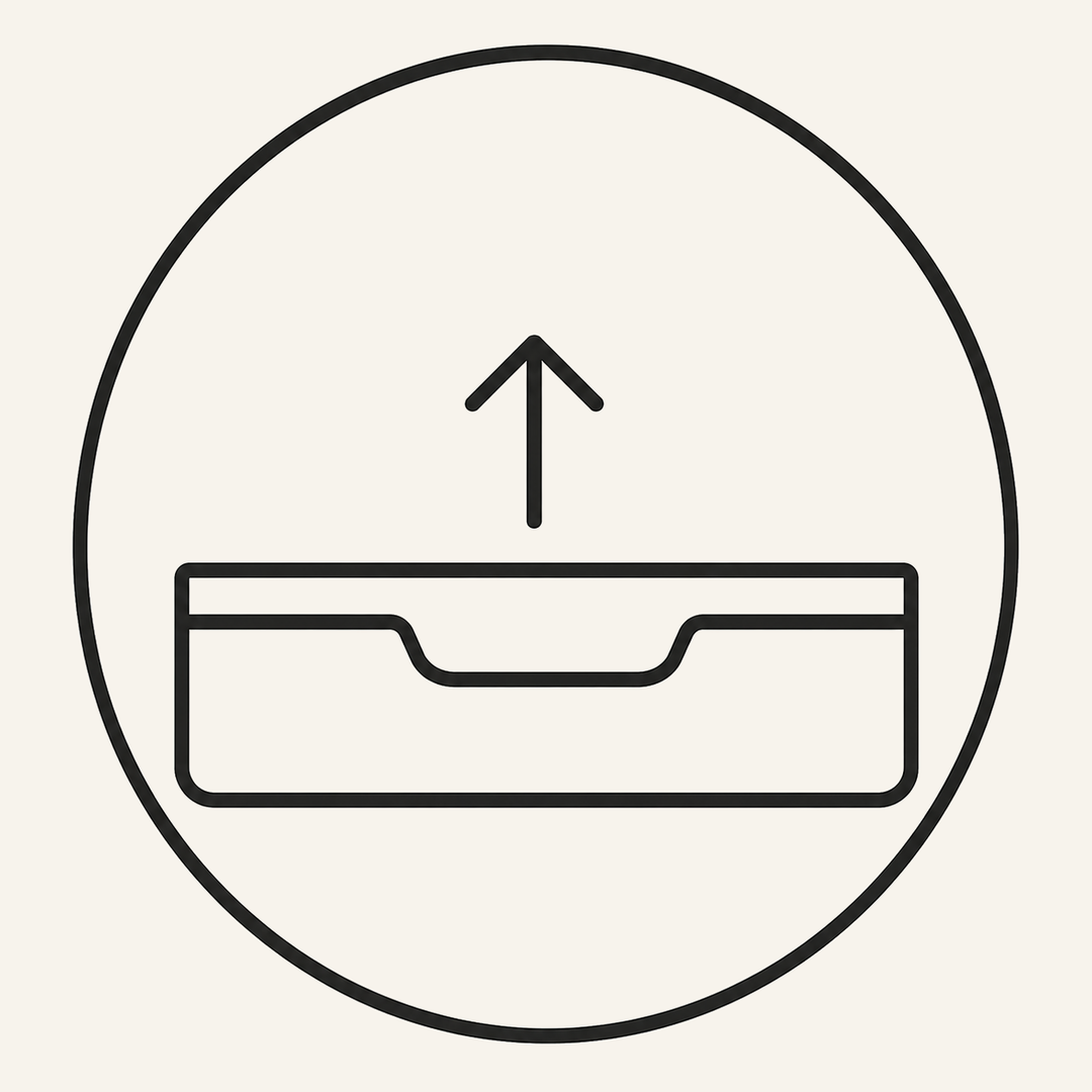 Clear Drawer Organizer with smooth pull-out drawer design