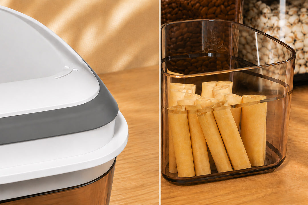 Thick silicone gasket and durable container body for everyday food storage