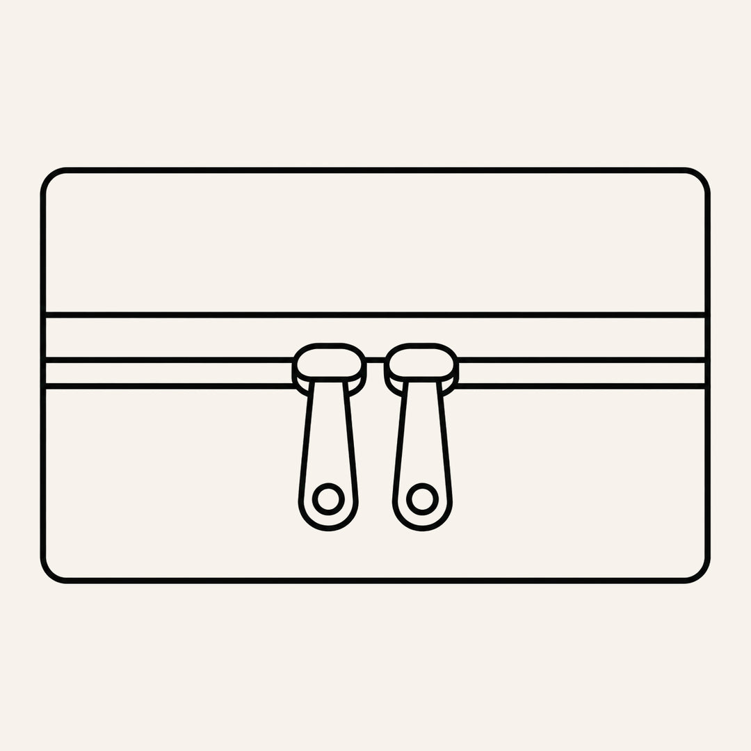 Foldable design icon for under-bed storage organizer