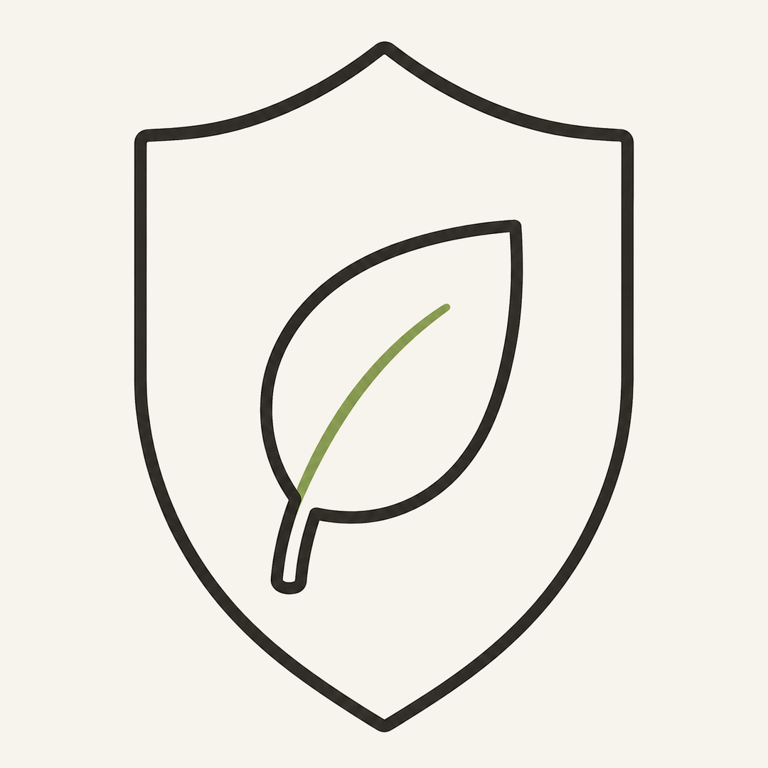 Food-grade BPA-free icon for safe food storage container