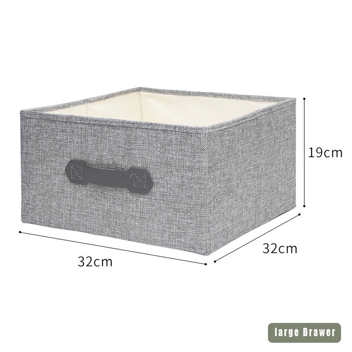 Grey Hanging Wardrobe Organizer Large Drawer dimensions 32 × 32 × 19 cm