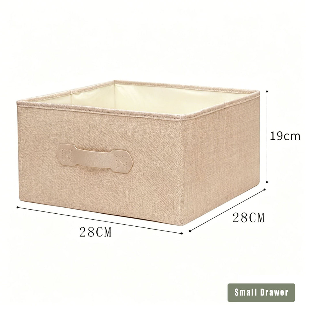 Champagne Hanging Wardrobe Organizer Small Drawer dimensions 28 × 28 × 19 cm