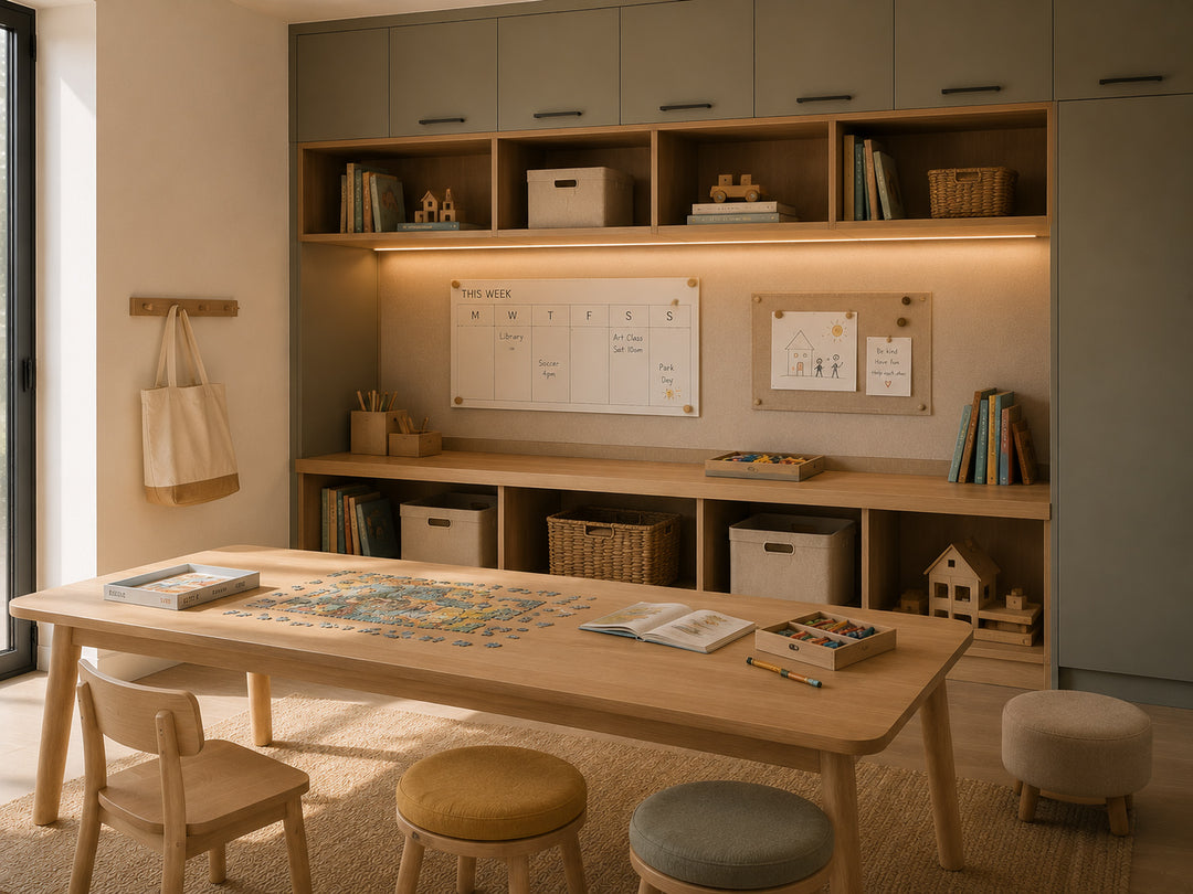 OUMANDA Shop by Problem – Simplify Daily Living with a thoughtfully organised family activity corner designed for everyday routines, creativity and shared living.